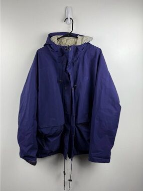 The North Face Men's Deep Purple Hooded Raincoat